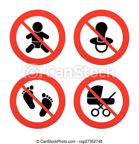 Baby-symbole. buggy und dummy symbole. Nein, verbot oder stoppschilder. baby-symbole. toddler ...