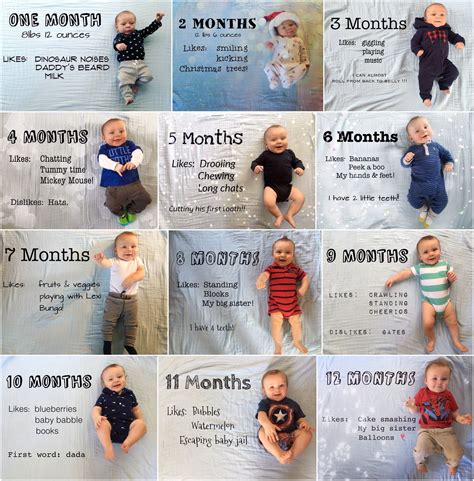 First Year Monthly Photo Idea Monthly Baby Photos Baby Photos Baby