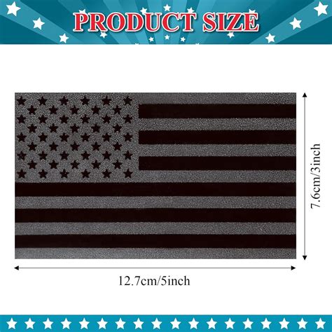 Buy 6 Pieces Black American Flag Decal 5 X 3 Inch American Flag Car