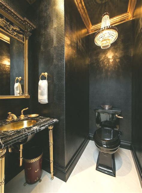 15 Refined Decorating Ideas In Glittering Black And Gold Home Decor