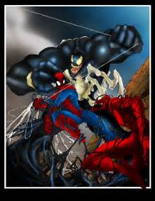 Spider Man Vs Venom Vs Carnage By Helmsberg On Deviantart