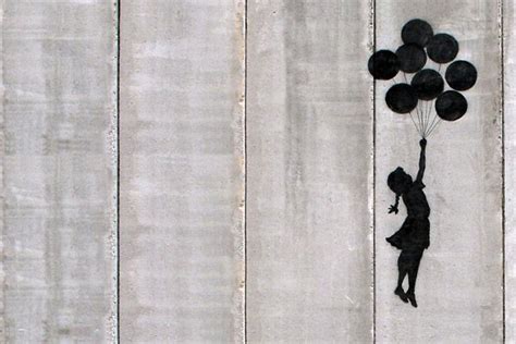 Flying Balloons Girl By Banksy Banksy Art Banksy Graffiti Street