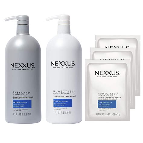 Nexxus Shampoo And Conditioner And 3 Hair Treatment Masks For Dry Hair