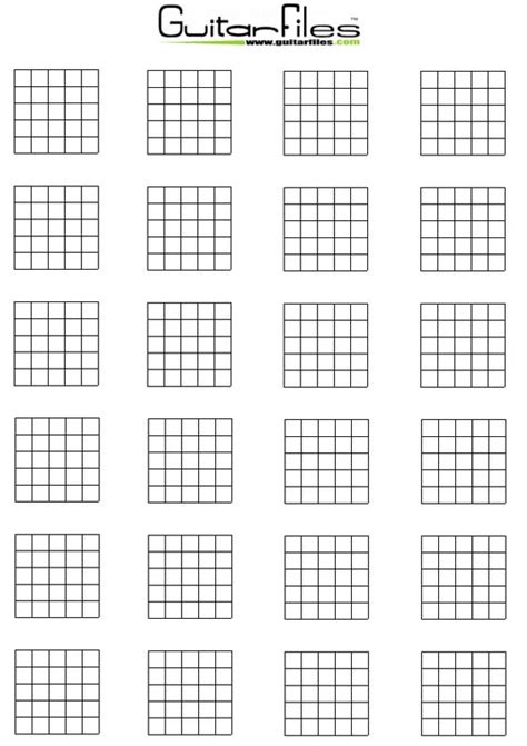 Blank Guitar Chord Diagrams Guitar Files Pinterest Guitar Chords