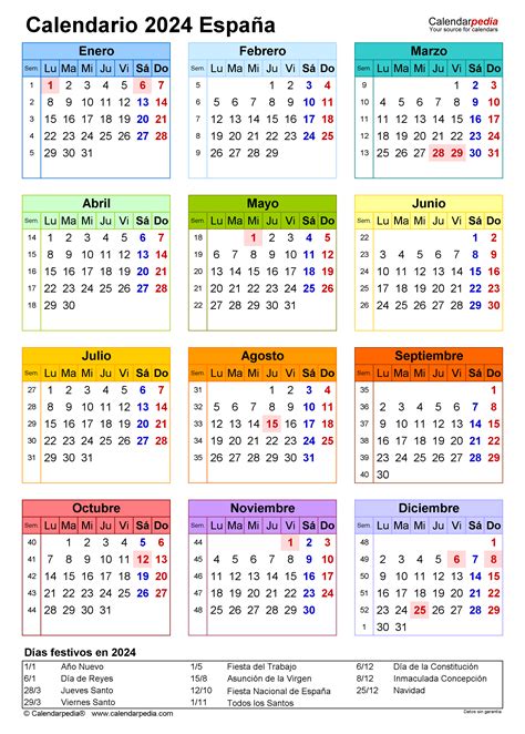 Calendario 2024 En Word Excel Y Pdf Calendarpedia Photos