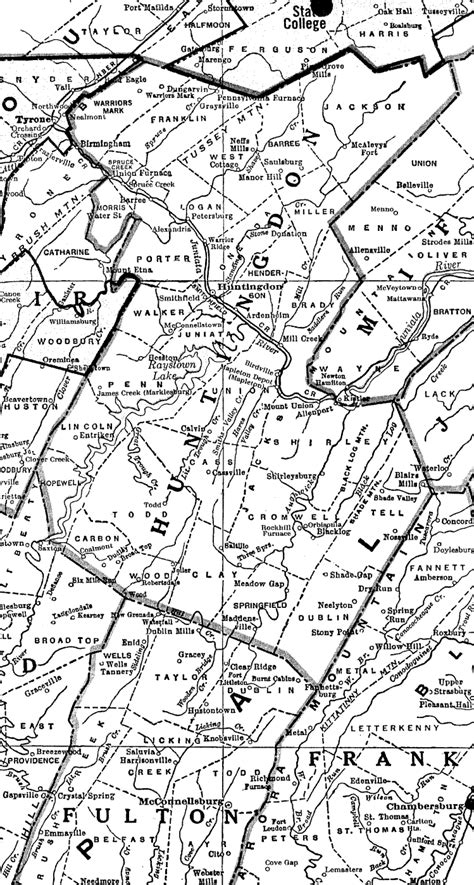 Huntingdon County Pa Map