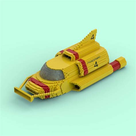 Lego Moc Thunderbird 4 By Otterbournelego Rebrickable Build With Lego