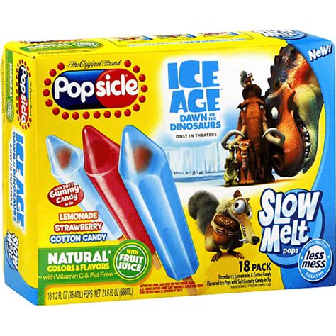 Popsicle Slow Melt Flavored Ice Pops Assorted Flavors Popsicles