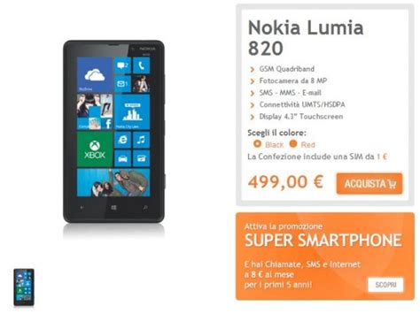 Wind Svela La Propria Offerta Di Vendita Dei Nokia Lumia 920 E 820