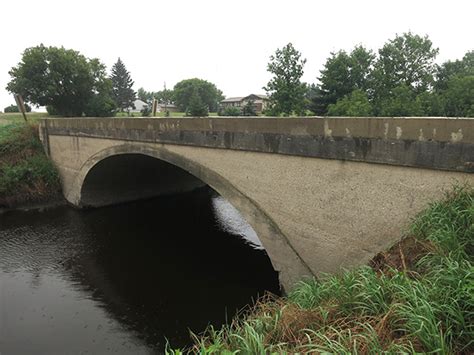 Historic Sites Of Manitoba Concrete Arch Bridge No 563 Gopher Creek
