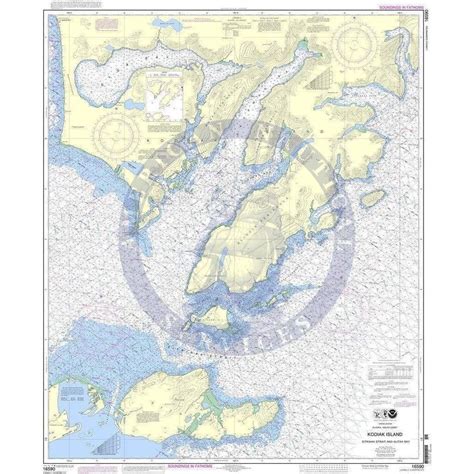 Noaa Nautical Chart 16590 Kodiak Island Sitkinak Strait And Alitak Ba