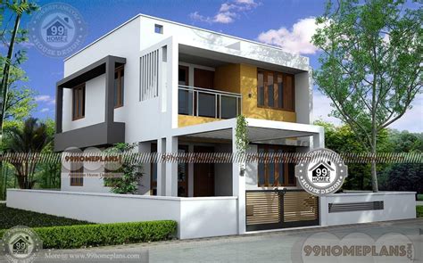Box Design House Two Story Home Plan Elevation New Style Collection