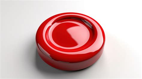 Red Button Isolated 3d Render Of No Backgrounds  Free Download