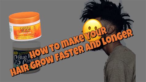 How To Grow Your Hair Grow Faster And Longer Black Men Youtube
