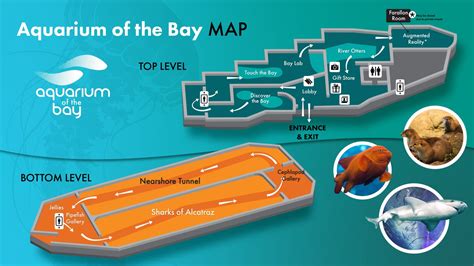Map Aquarium Of The Bay