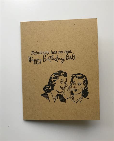 Humorous Funny Notecard Greeting Card Blank Inside Handmade Retro