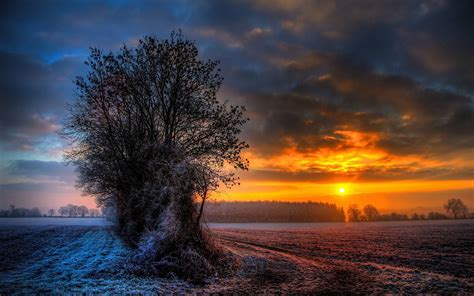 Winter Sunset Wallpapers Wallpaper Cave