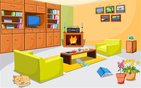 Living Room Images Cartoon ~ Room Vector Living Clipart Vectors Graphics Bodbocwasuon