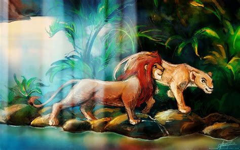 Simba And Nala By Alicexz At Lion King Drawings Lion