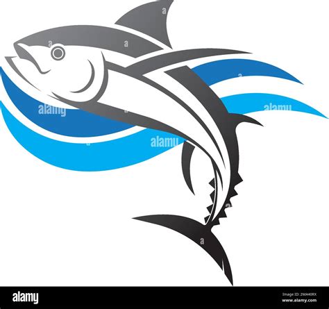 Tuna Fish Logo Vector Illustration Design Template Stock Vector Image