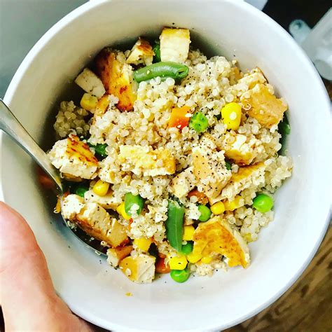 Tofu With Coconut Aminos Quinoa Mixed Veggies😋 Simple And Clean