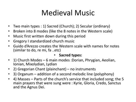 Ppt Medieval Music Powerpoint Presentation Free Download Id2142599