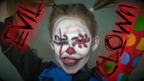 Kids Face Paint Evil Killer Clown Youtube
