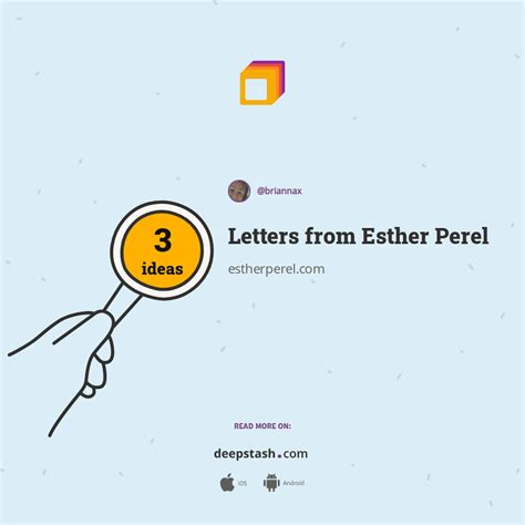 Letters From Esther Perel Deepstash