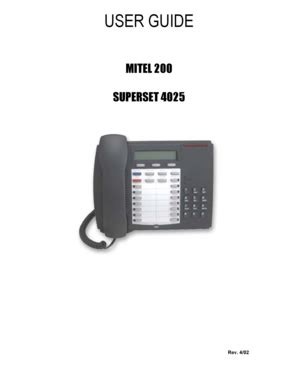 Mitel 5448 ip programmable key module 50002824 : Mitel Superset 4025 Label Template - Best Label Ideas 2019