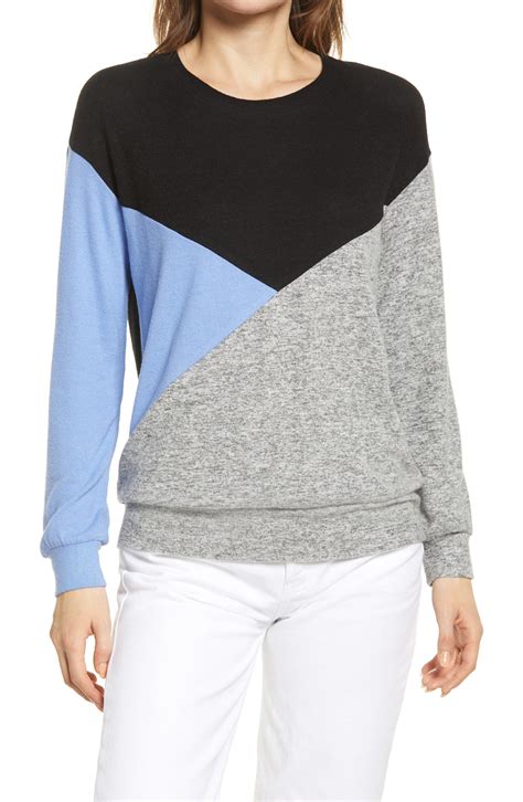 Colorblock Sweatshirt Nordstrom In 2021 Color Block Sweatshirt