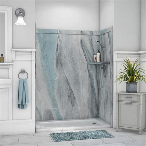 Upgrade to one of these for free: FlexStone Royale 60" x 36" Bathtub/Shower Wall Surround at ...