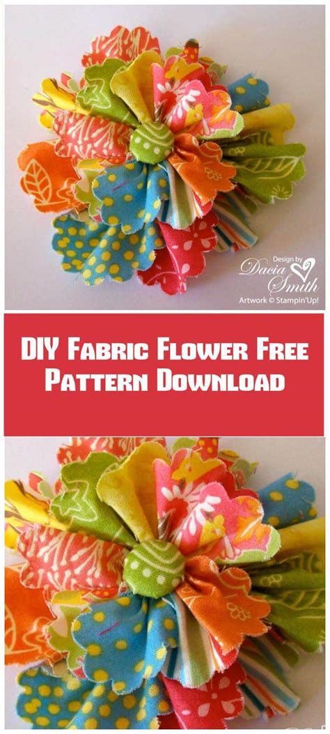 50 Easy Fabric Flowers Tutorial Make Your Own Fabric Flowers ⋆ Diy Crafts