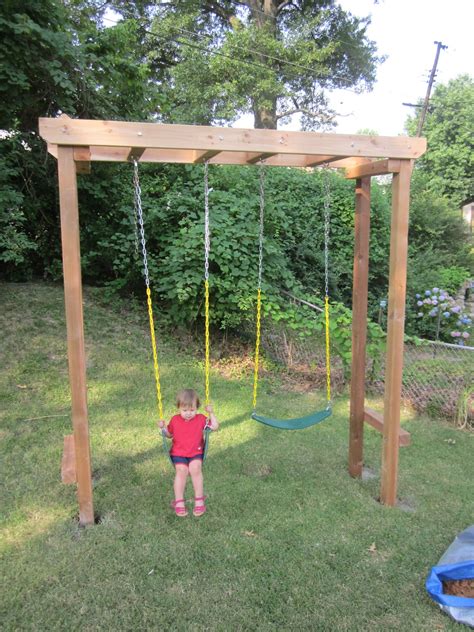 These swing set plans will attract your kids to be outdoor and hence raising their outdoor physical activities. Weieroriginal: The Arbor Swing set