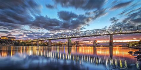 Passing Clouds Above Chattanooga Pano Photograph By Steven Llorca
