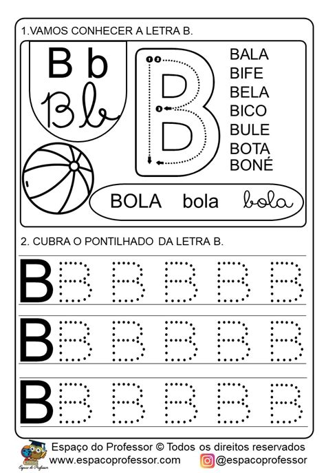 Atividades Para Educação Infantil Atividade Letra B