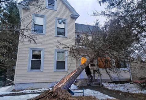 Athol Daily News Gusting Winds Down Trees And Power Lines Through Area