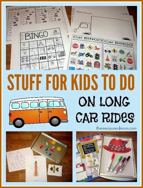 Long Car Ride Activities For Kids Road Trip With Kids Road Trip
