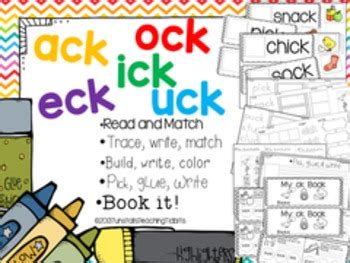 Various letters and letter combinations known as graphemes are used to represent the sounds. ick, ock, uck, ack, eck Printable Word Work | Word sorts ...