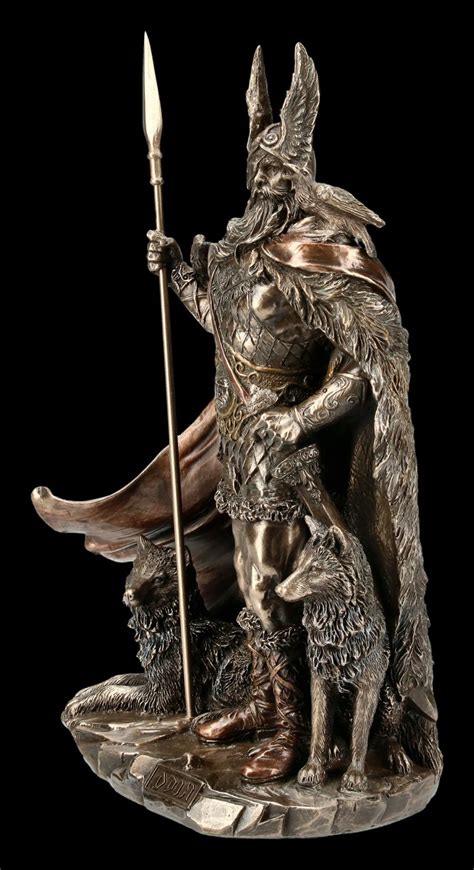 Odin Figur Mit Wölfen Veronese Figuren Shopde