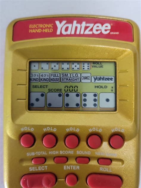 Milton Bradley Yahtzee Electric Hand Held Game Ebay