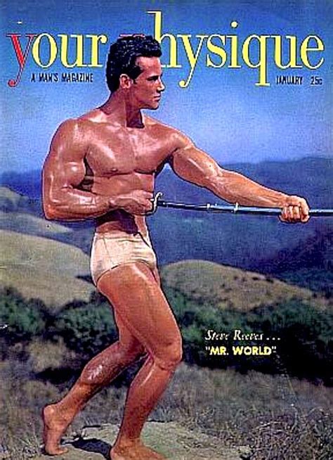STEVE REEVES Mr World Cover YOUR PHYSIQUE Jan 1950 Bodybuilder
