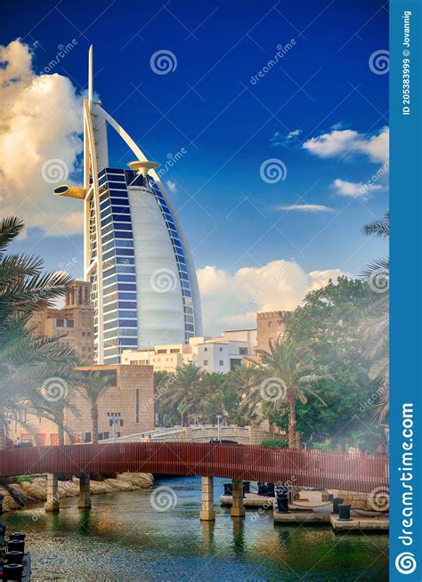 Dubai Uae December 11 2016 Burj Al Arab From Madinat Jumeirah