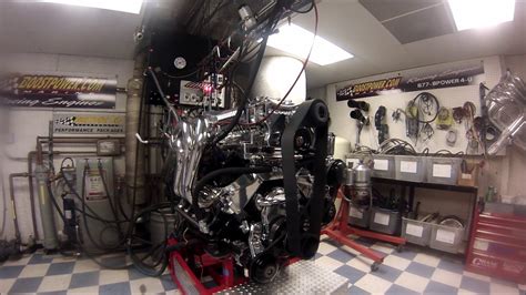 Boostpower Usa Marine 1000sci Engine Run In On The Dyno Youtube
