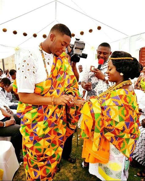 see how ghanaian couples are rocking this iconic super luxe big day looks in kente… ghanaian