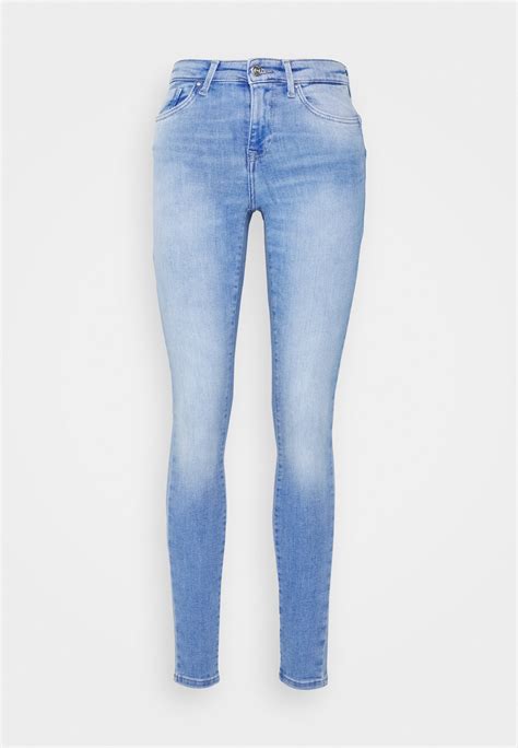 Only Onlpower Life Mid Push Up Jeans Skinny Fit Special Bright Blue