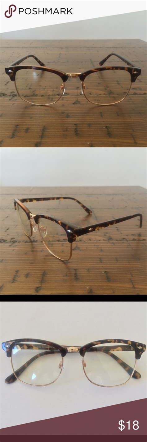 Clear Lens Clubmaster Style Glasses Wtortoisetrim Clear Club Master Style Glasses Wtortoise