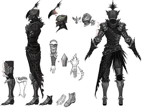 Nighthawk Armor Back Characters And Art Vindictus Character Art