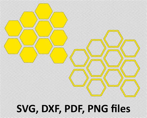 Honeycomb Pattern Honeycomb Shape Honeycomb Stencil Cutout Etsy Uk