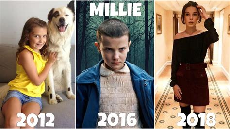 Millie bobby brown is an english actress and producer, who became famous after landing and portraying the role of eleven on stranger things. Millie Bobby Brown From 3 To 14 Years Old Then and Now ...