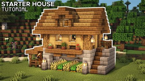 Minecraft How To Build A Starter House Simple Survival House
